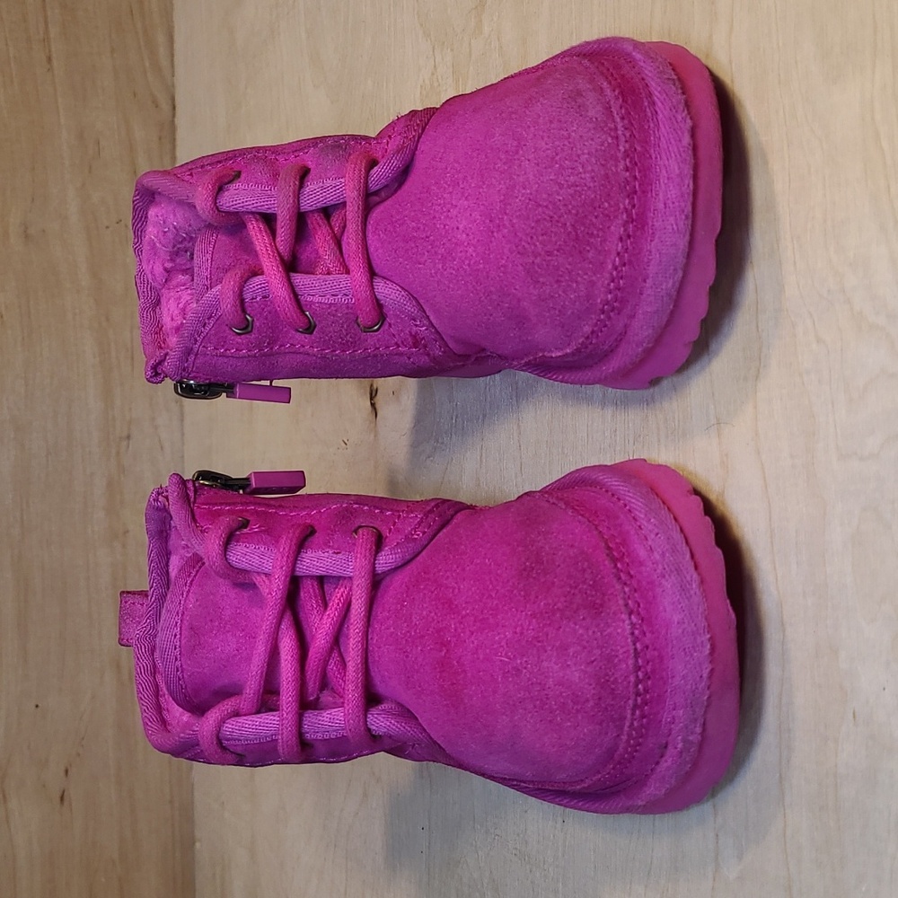UGG Kids Neumel II Chukka Pink Boots Kids Size 8C - Picture 5 of 12